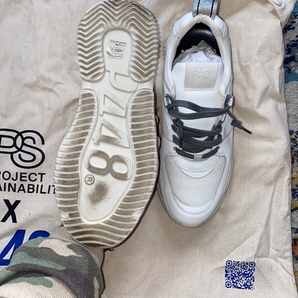 P448 chunky trainers - Luke white recycled NEW size 38 - Picture 1 of 7